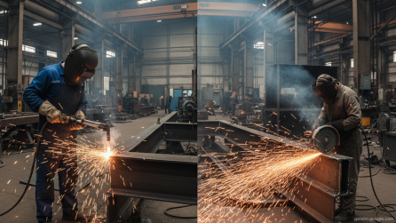 Резка газом и вулканитом